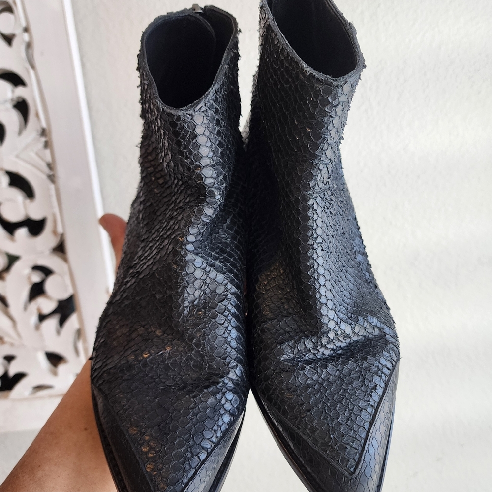 ZADIG & VOLTAIRE LEATHER ANKLE BOOTS WOMENS SIZE 38 - Picture 12 of 15